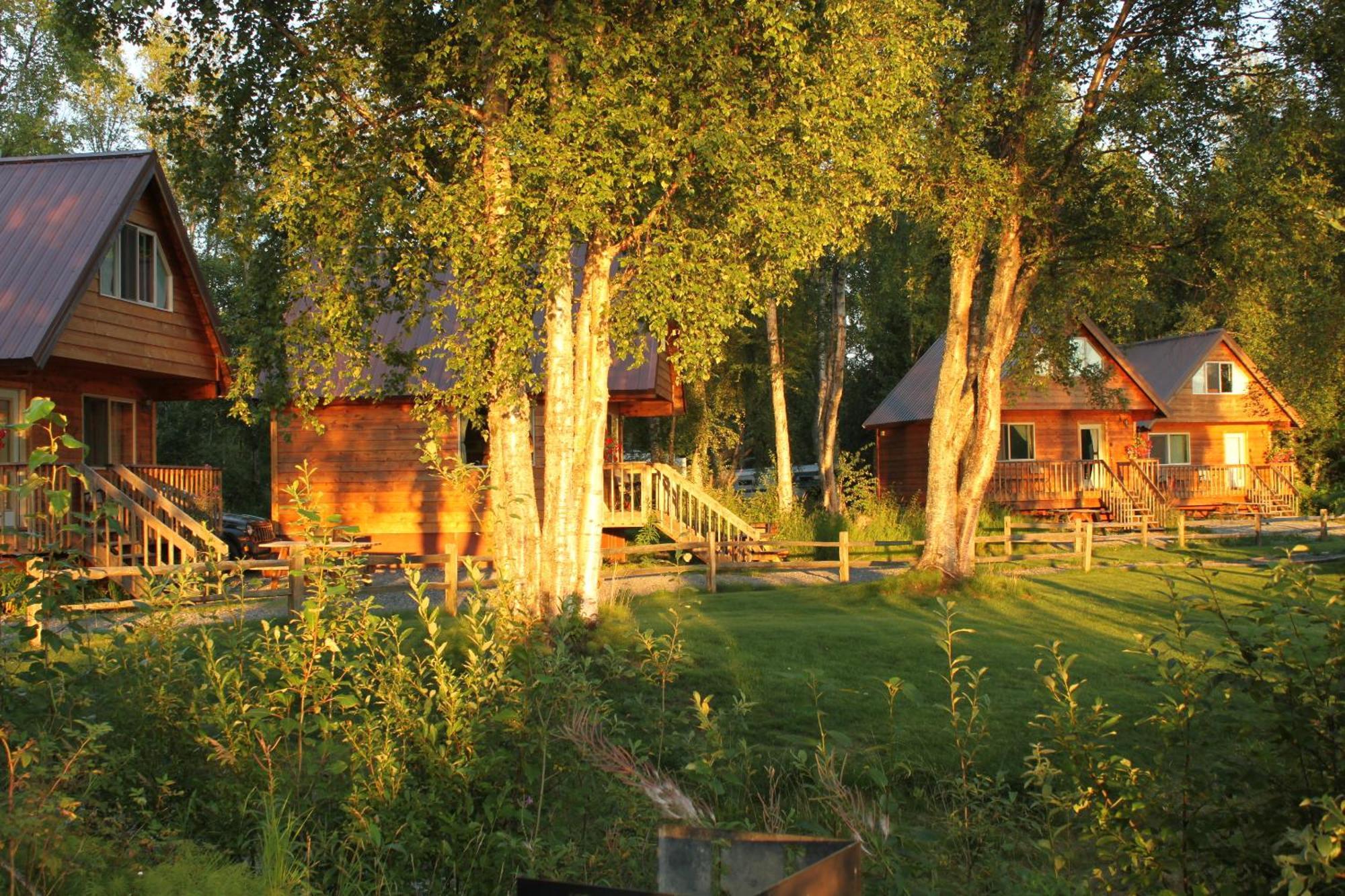 Susitna River Lodging, Riverside Cabins Talkeetna Eksteriør bilde